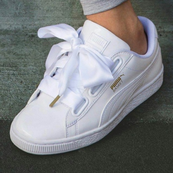 Puma Basket Bow Patent Sneakers - Picture 2 of 10